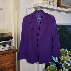 Vintage 1980s Gianni Versace Purple Dress Suit